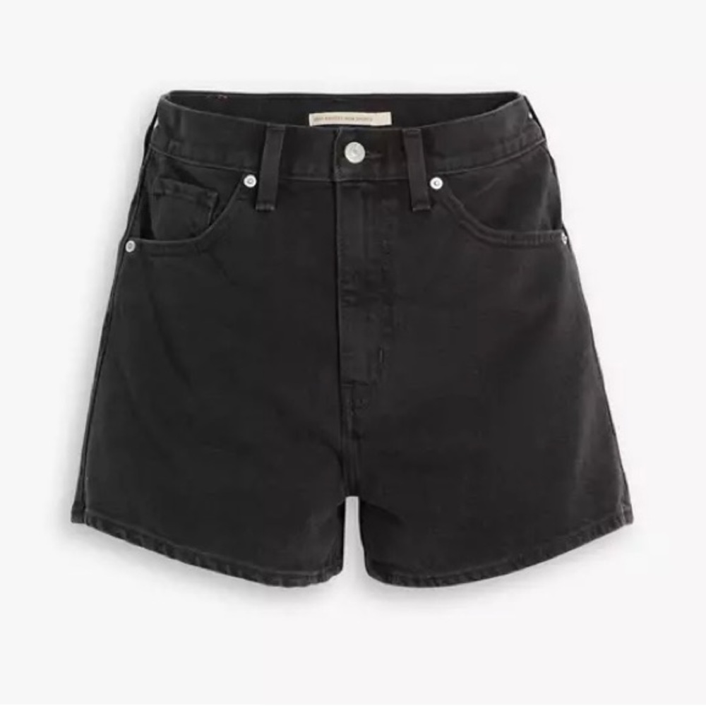 Levi's Black High Waist Women Shorts